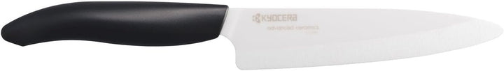 Kyocera FK-130WH-BK GEN Universal-Keramikmesser, Keramik, Schwarz Schwarz Universalmesser