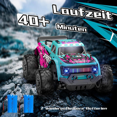 EVARY Ferngesteuertes Auto ab 3 4 5 6 8 Jahre Jungen Mädchen, 1:20Ferngesteuerter Monstertruck Ferng