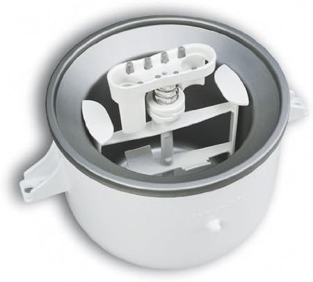 KitchenAid KICA0WH Eiscreme-Aufsatz – ausser 7, 8 und die meisten Modelle, Kunststoff, Passend für 5