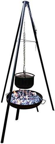 Jürgen Westerholt GmbH Multi-Grillset Feuerschale Grillrost Kochtopf 15L Fischfilethalter Kesselgula