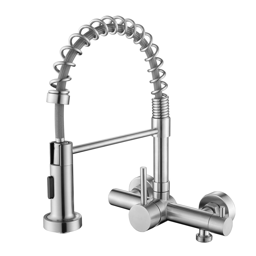 Wasserhahn Wand mit 3/4 Zoll Anschluss für Geschirrspüler/Waschmaschine, Küchenarmatur Wandmontage m