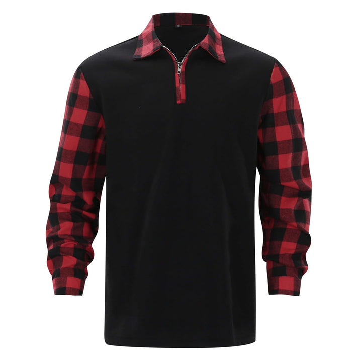 SRZYMJ Herren Polo Pullover Langarmshirt Strickpullover Männer Pulli Winterpullover Basic Einfarbig