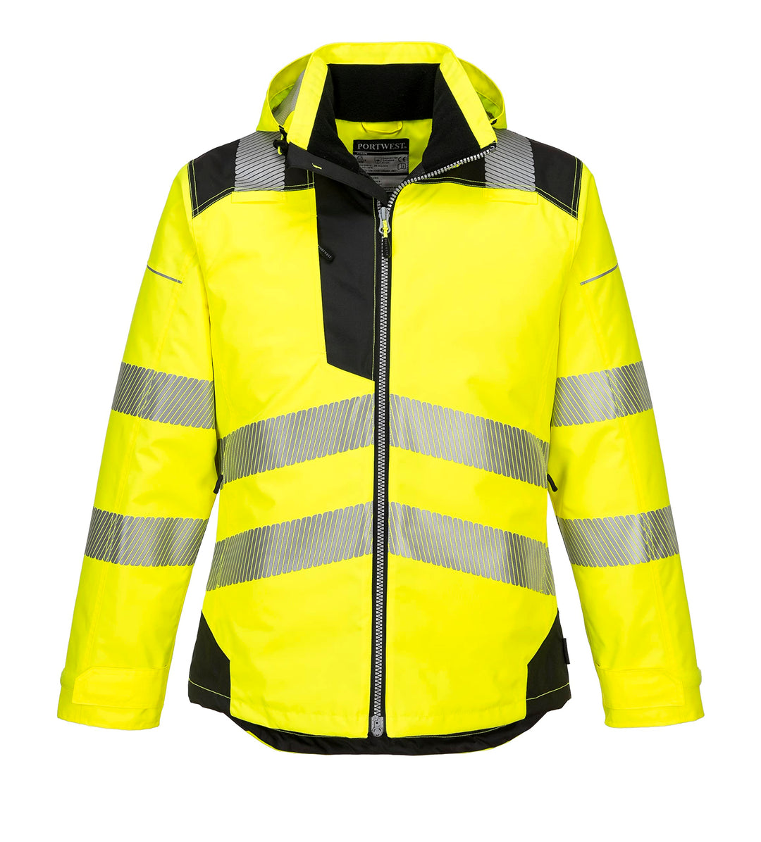 Portwest T400YBR4XL Vision Regen- und Warnschutzjacke, Grösse 4XL, Gelb/Schwarz 4XL gelb / schwarz,