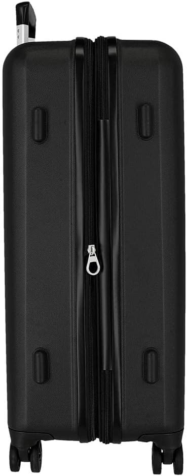 Disney 100 Special Shine Mickey Silver Medium Koffer Schwarz 48x70x26 cm Starres ABS Integrierter TS