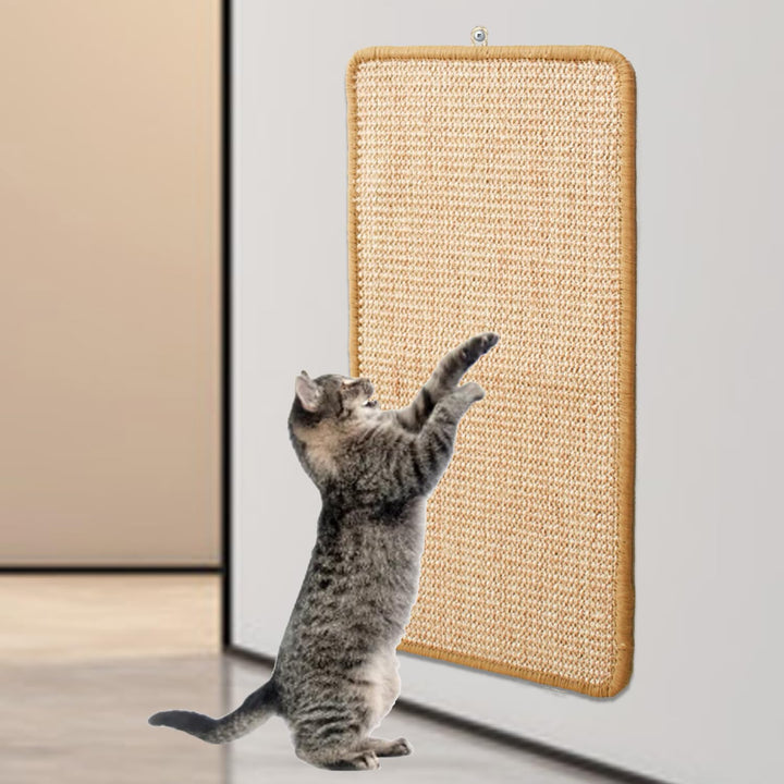Kratzmatte Katze, 2 Stück 50x 30cm Sisal Teppich Katzen Kratzteppich Katzenkratzmatte Kratzbrett Wan