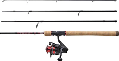 Abu Garcia Diplomat V2 Travel Combo, Rute und Rolle Combo perfekt für Reisen, Spinning, Köderangeln,