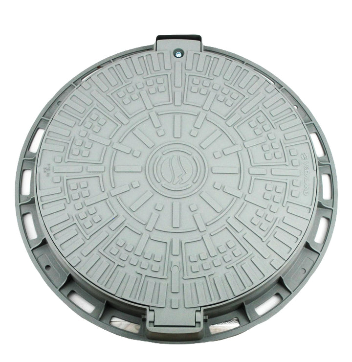 Megaa store Kanaldeckel Kunstoffdeckel Schachtdeckel DN600 Gully Brunnendeckel Kunststoffschacht Sch