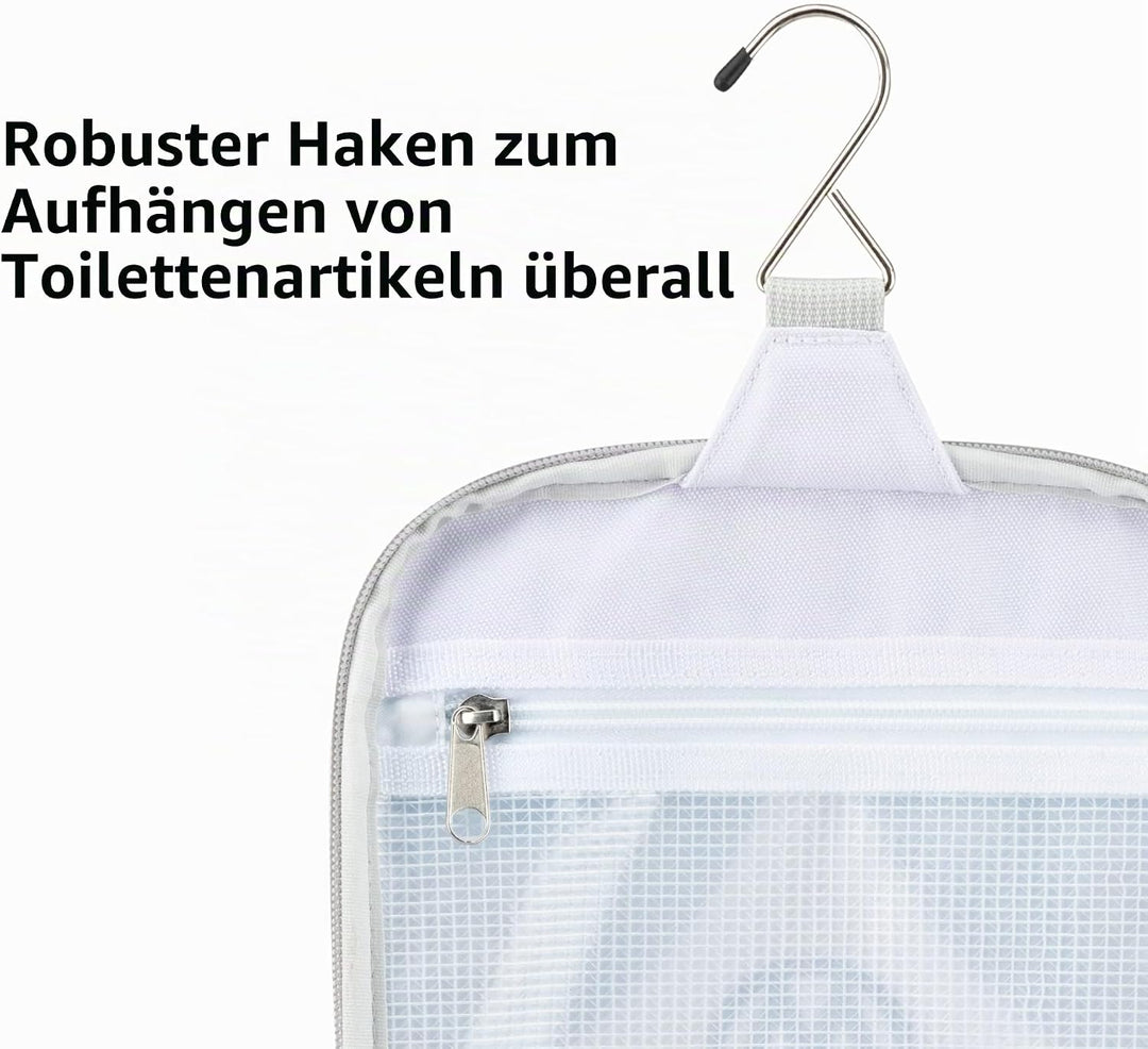 VW Collection - Volkswagen Aufhängbarer Kulturbeutel-Bad-Hänge-Reise-Wasch-Tasche im VW T1 Bulli Bus