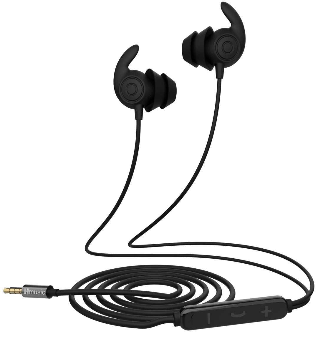 Hmusic Schlaf Ohrhörer, 30dB Geräuschisolierung, 2g leicht 3,5mm Kopfhörer, flach/dünn Komfortable S