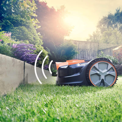 LawnMaster VBRM16 Mähroboter für geeignet für bis zu 100 qm-Selbstfahrender Rasenmäher Roboter mit M