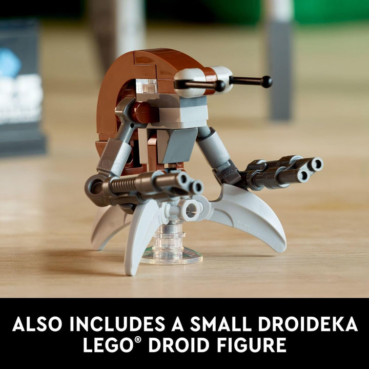 LEGO Star Wars Droideka Modell zum Bauen und Ausstellen, Sammlerstück Brick Built Destroyer Droid Fi