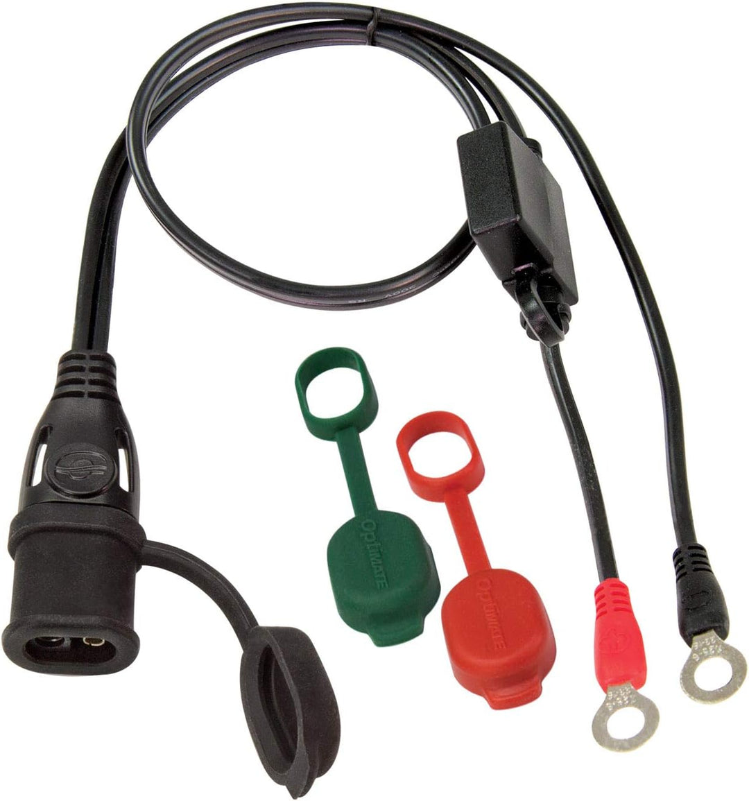 OptiMATE TM220-4A Batterieladegerät OptiMate5, Blue, 5 Start/Stop 12V 4A & O-01 Zubehör O1 (SAE), Bl
