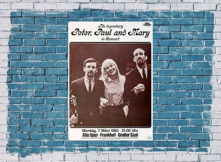 Peter, Paul and Mary - Such is Love, Frankfurt 1983 » Konzertplakat/Premium Poster | Live Konzert Ve