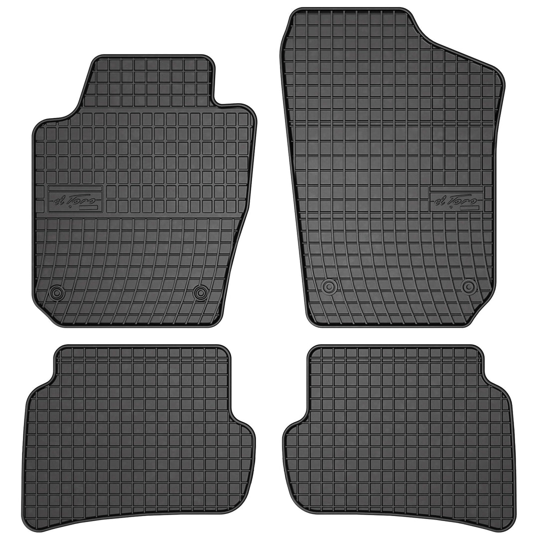 M MOTOS Gummimatten Auto Fussmatte passt für SEAT Ibiza IV 2008-2017 Verbessern Sie Ihren Reisekomfo