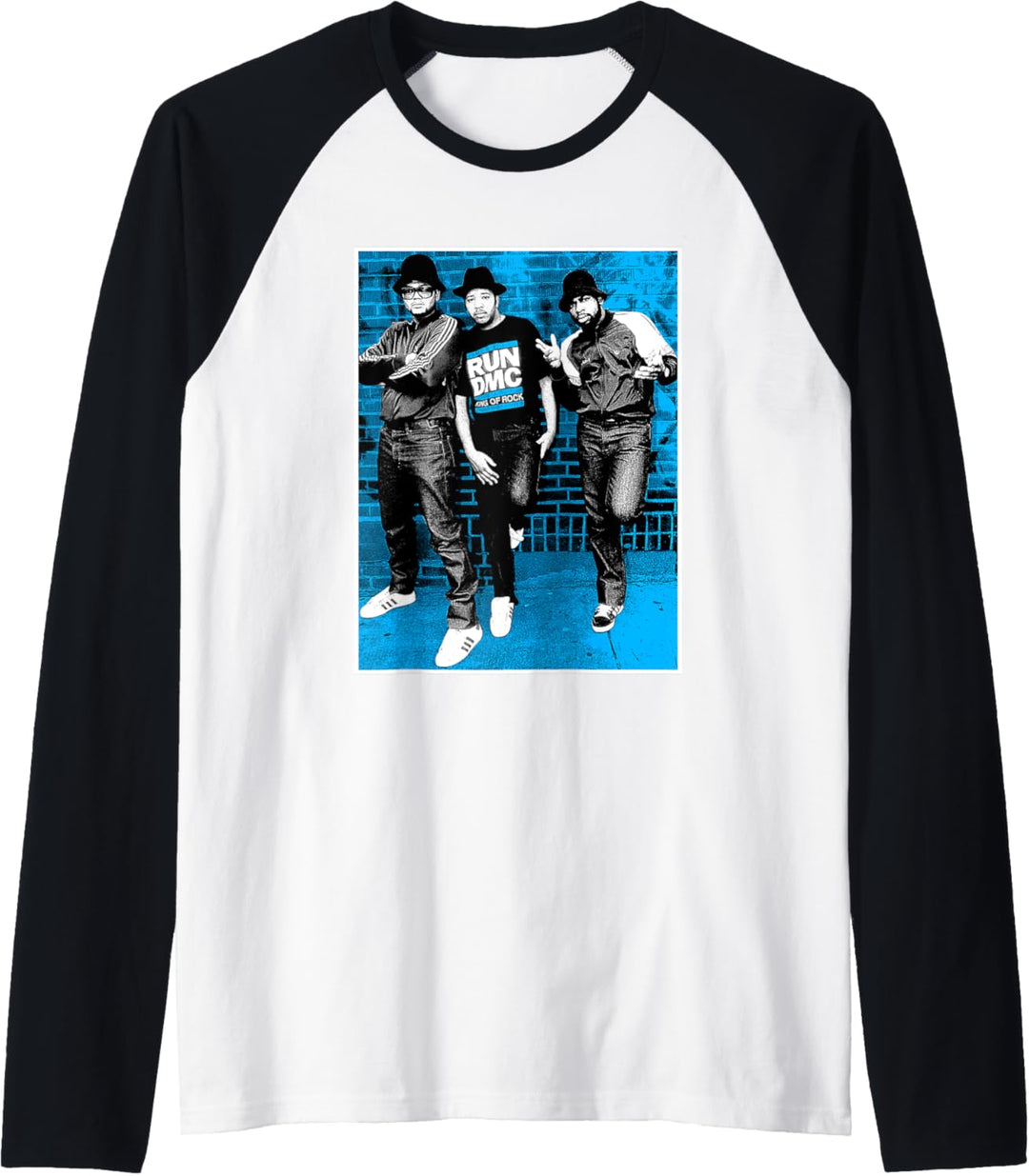 RUN DMC Blue Brick Raglan
