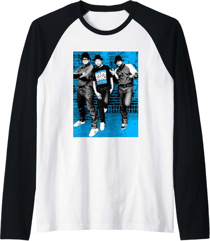 RUN DMC Blue Brick Raglan
