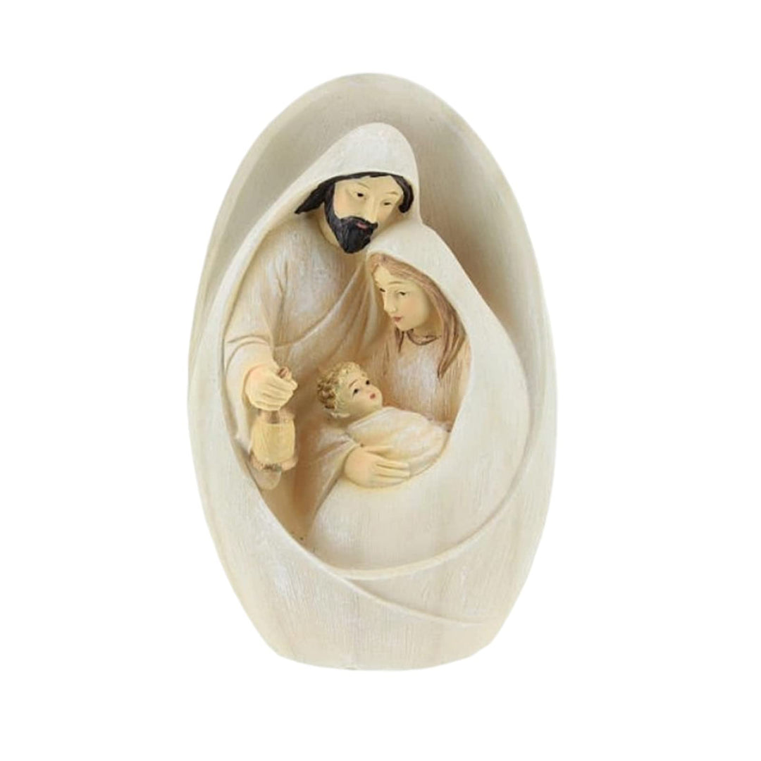 Aizuoni Nativity Scene Statue | Sculpted Style with Joseph, Mary Hold Baby Jesus | Beautiful Detaile