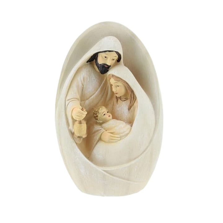 Aizuoni Nativity Scene Statue | Sculpted Style with Joseph, Mary Hold Baby Jesus | Beautiful Detaile