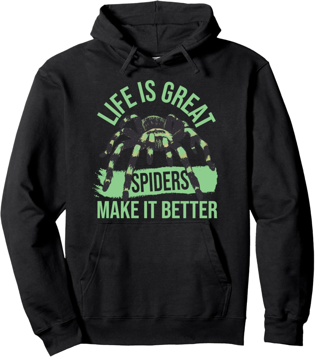 Spinne Spinnennetz Terrarium Arachnologie - Haustier Spinne Pullover Hoodie