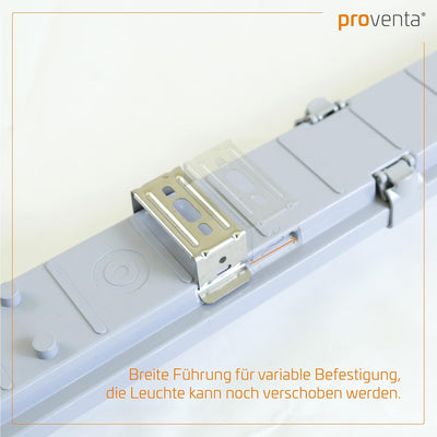 proventa® EasyBudget LED-Feuchtraumleuchte IP65 150cm 24W 1x Röhre neutralweiss 1 Stück | 1x Led-röh