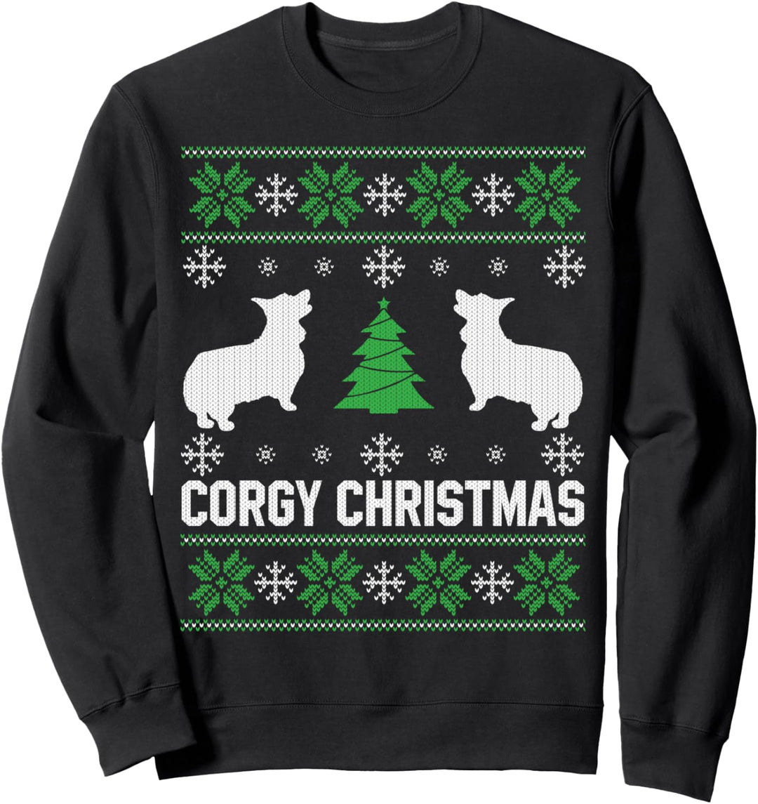 Corgi Dog Corgy Christmas Ugly Christmas Sweater Sweatshirt