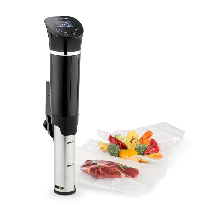 Klarstein Quickstick- Sous-Vide Garer, Präzisionskochtopf, Schongarer, 1300 Watt, Timerfunktion, 3D