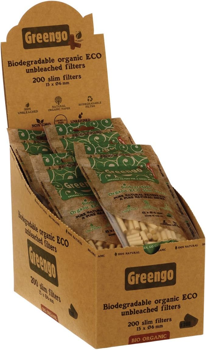 Greengo Organic ECO Filter Slim biologisch abbaubar ungebleicht 10 Beutel