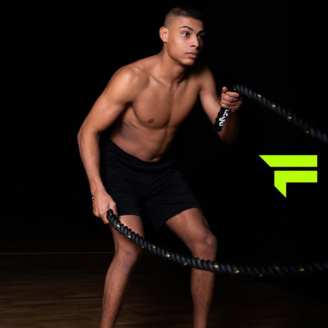 FIZYO Battle Rope 15m – Trainingsseil Fitness für Functional Training, 15m
