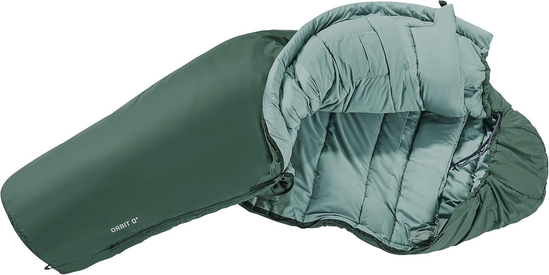 deuter Orbit 0° SL Damen Kunstfaserschlafsack,ivy-sage,Right Zip