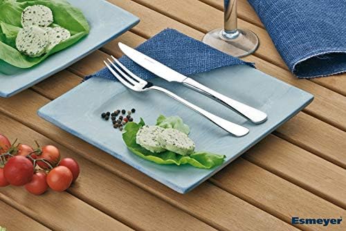 Esmeyer Steak-/PizzaBesteck-Set Sylvia 12-teilig, Edelstahl, Silber, 24.5 x 16.9 x 3.5 cm