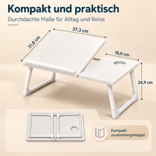 Klappbarer Laptoptisch, Laptop Tisch Höhenverstellbar