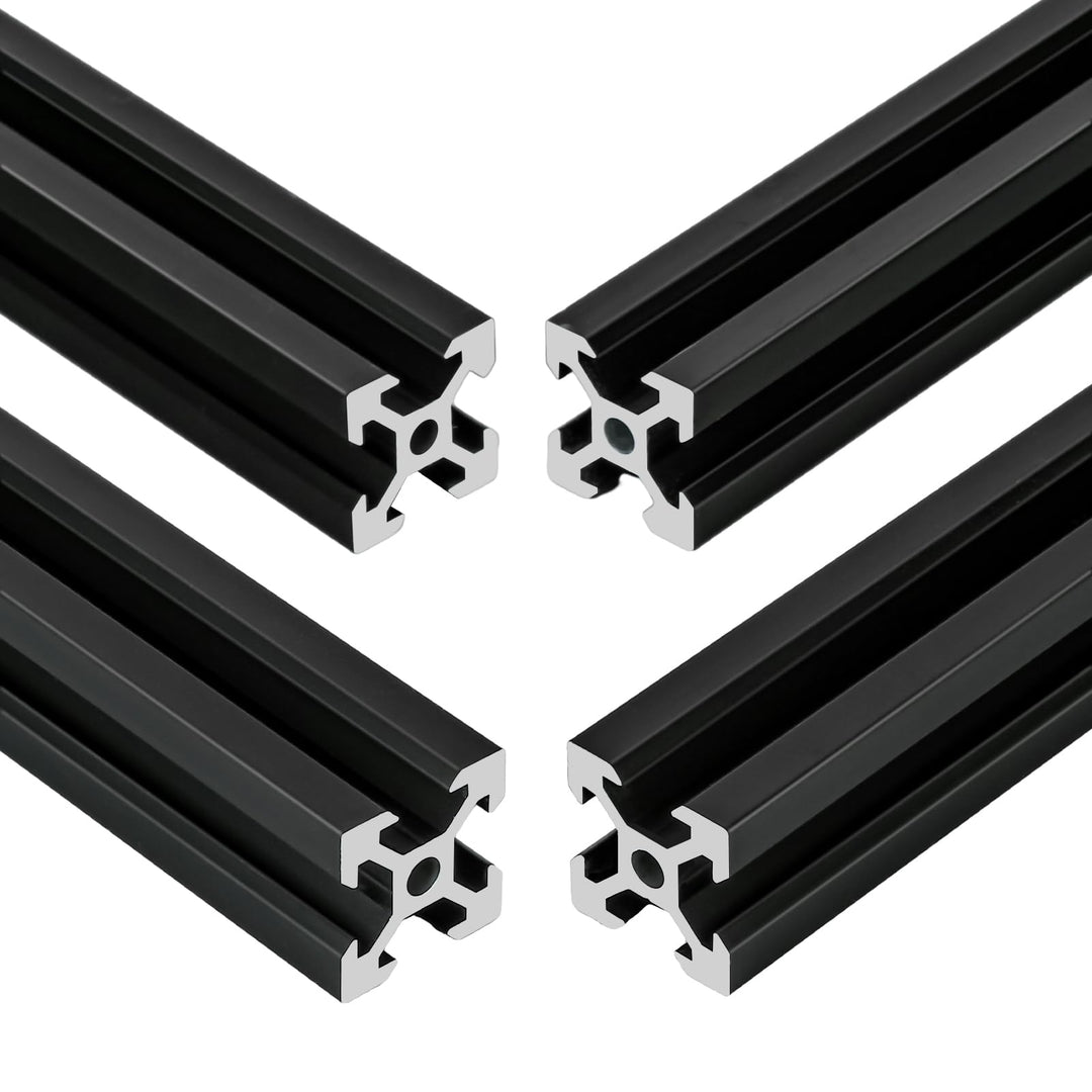 4 Stück V Typ Systemprofile 2020 450mm Aluminiumprofil Extrusions Eloxierte Linearschiene 20x20 Alup