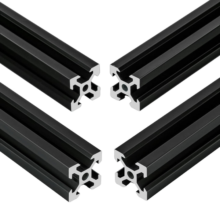 4 Stück V Typ Systemprofile 2020 450mm Aluminiumprofil Extrusions Eloxierte Linearschiene 20x20 Alup