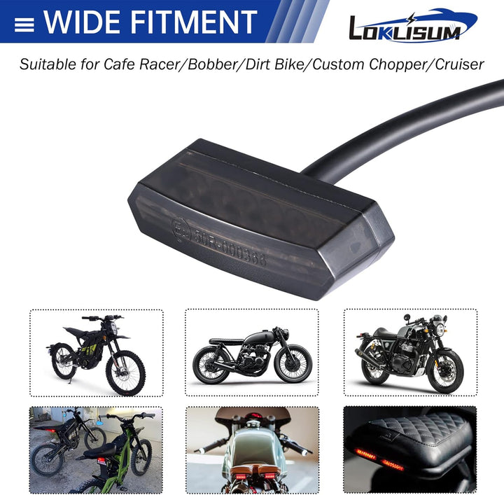 Motorrad Rücklicht, 12V 6 LED Mini Stop Motorrad Universal Rücklicht Led Bremslicht für Motorräder D