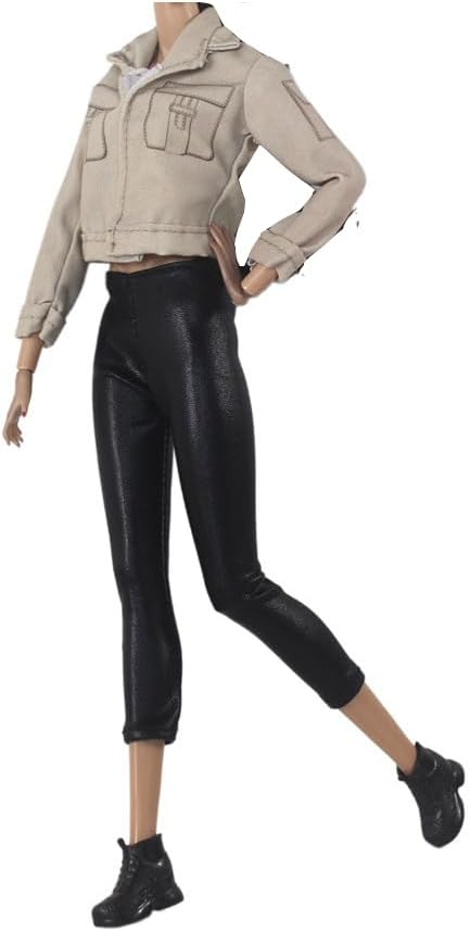 5 Satz Kleider Herbst Kleidung Windjacke + Hosen Schuhe Tasche Mantel Mode Hut Für 29cm Puppen Zubeh