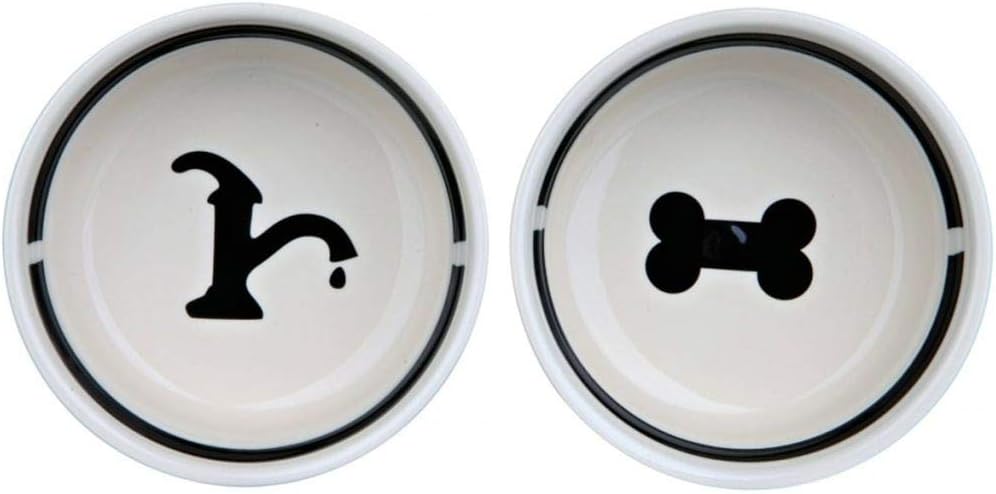 Trixie Eat on Feet Two Hundenapf-Set aus Keramik, 1,6 l, mehrfarbig 2 × 1,6 l/ø 20 cm, 2 × 1,6 l/ø 2