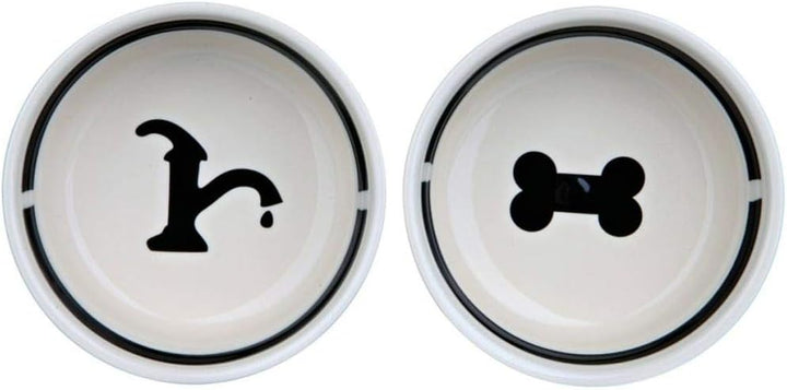Trixie Eat on Feet Two Hundenapf-Set aus Keramik, 1,6 l, mehrfarbig 2 × 1,6 l/ø 20 cm, 2 × 1,6 l/ø 2