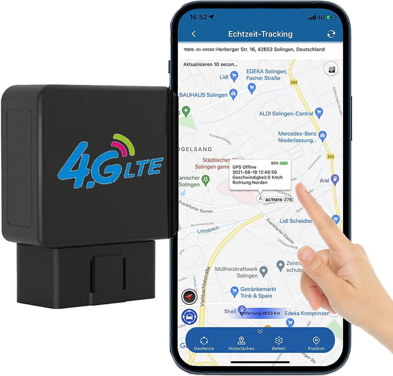 4G LTE OBD GPS Tracker Fahrzeug Tracker Echt-Zeit Tracking GPS Locator OBDII Stecker & Play Fahren V