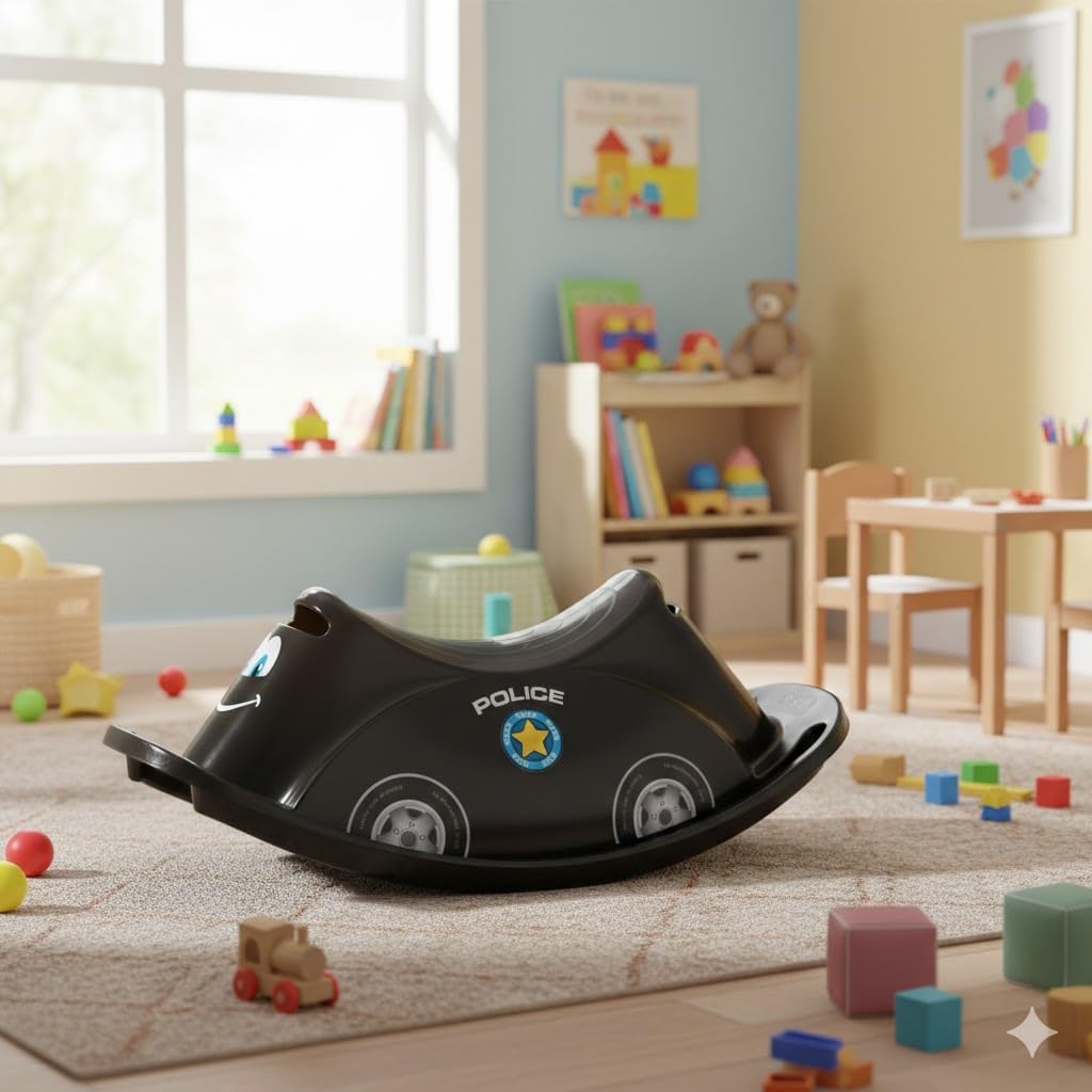 Dantoy – Schaukelpferd mit 1 Sitze - Wippe aus Langlebiger Kunststoff - Kinderwippe für Kinder - 1–5