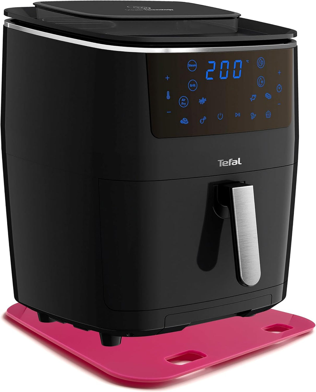 Gleitbrett aus Acryl für Tefal Heissluftfritteuse Easy Fry Grill & Steam | pink | 32x32cm | hochwert