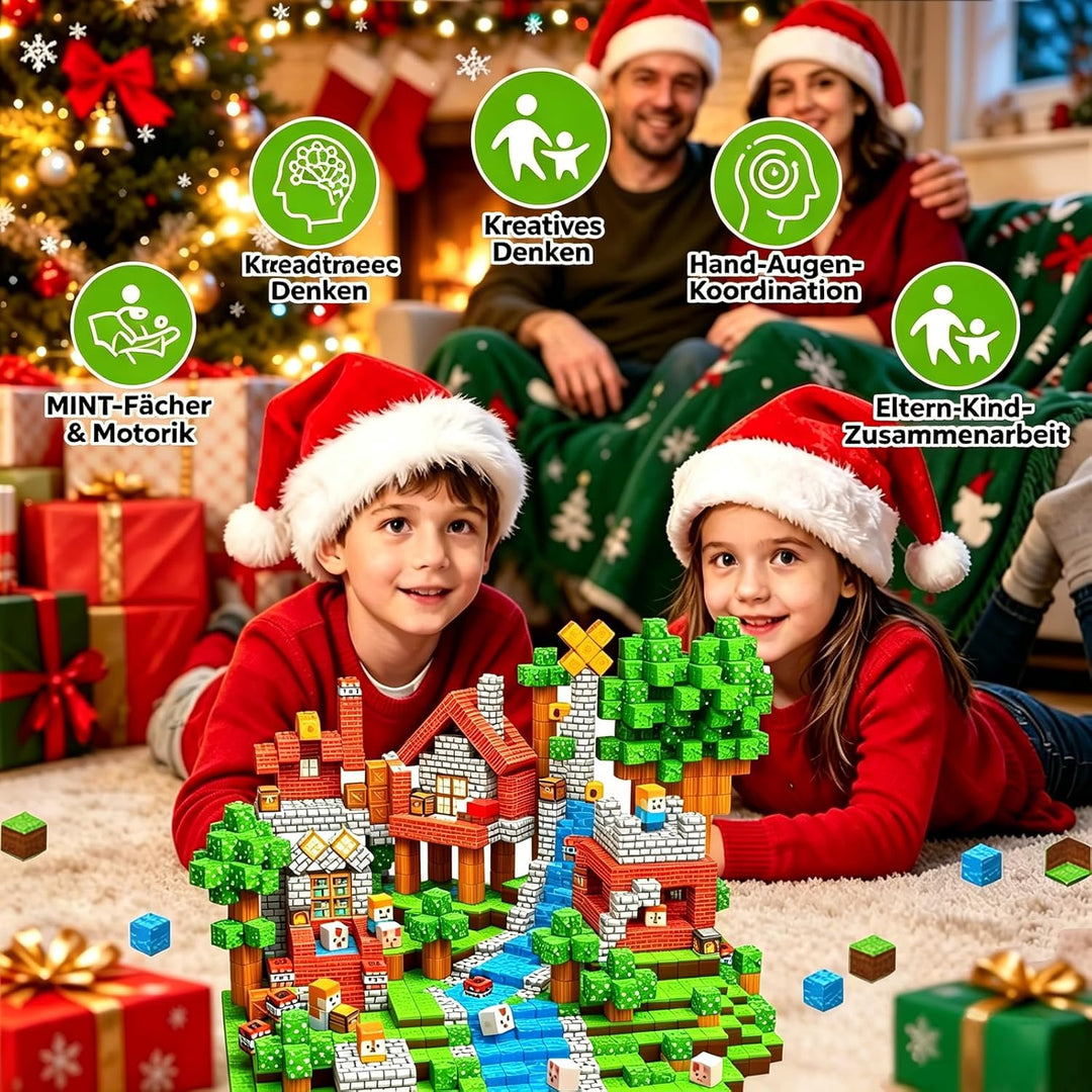 Magnetische Bausteine Blöcke 150 Stück,Magnetbausteine Magnetspielzeug Magneten Kinder Magnetische B