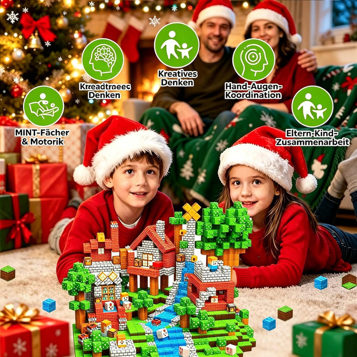Magnetische Bausteine Blöcke 150 Stück,Magnetbausteine Magnetspielzeug Magneten Kinder Magnetische B