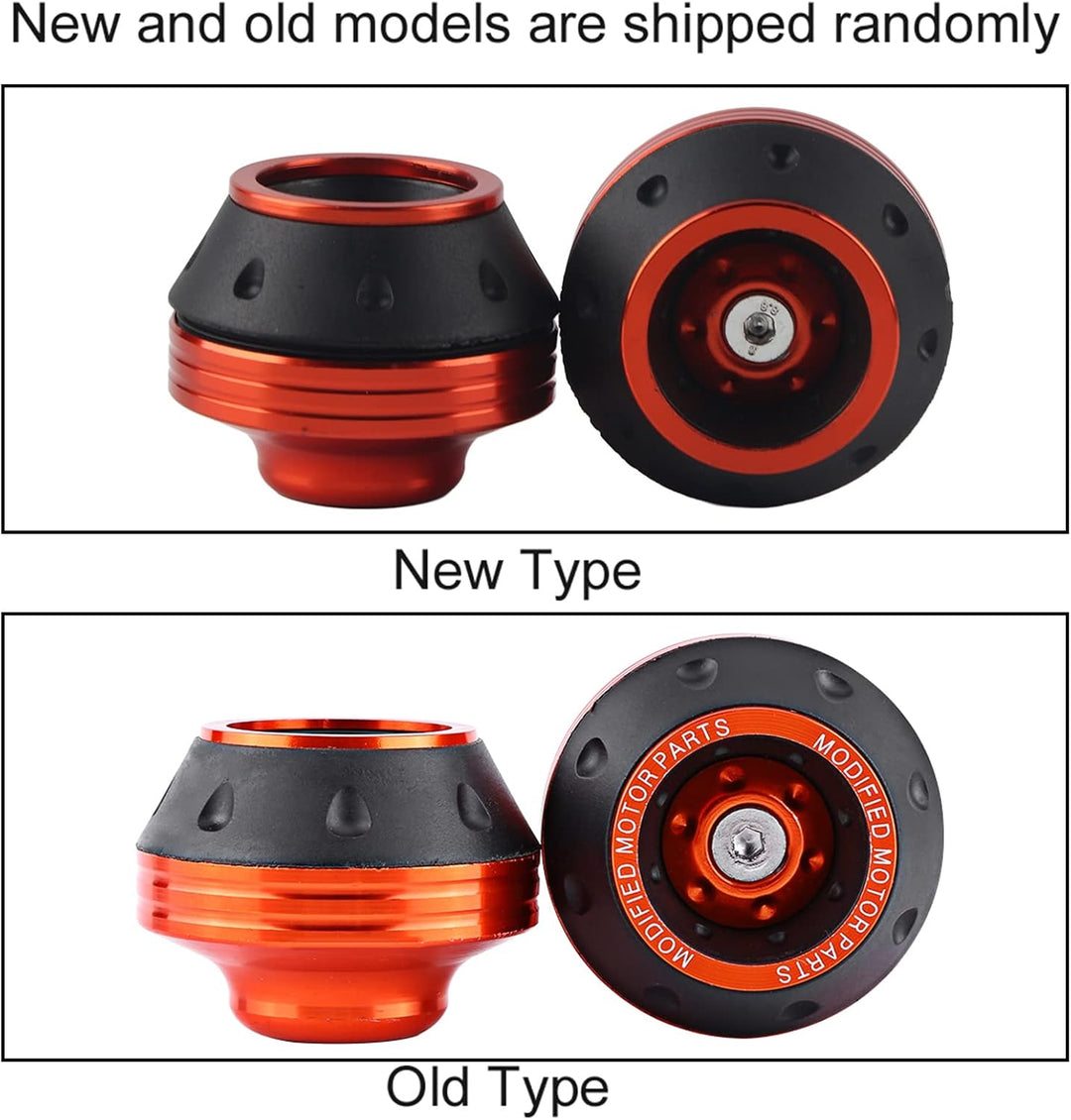 Aluminium-Rahmenschieber für Vorderradgabel, Sturzschutz, Motorrad, Roller (ORANGE), ORANGE