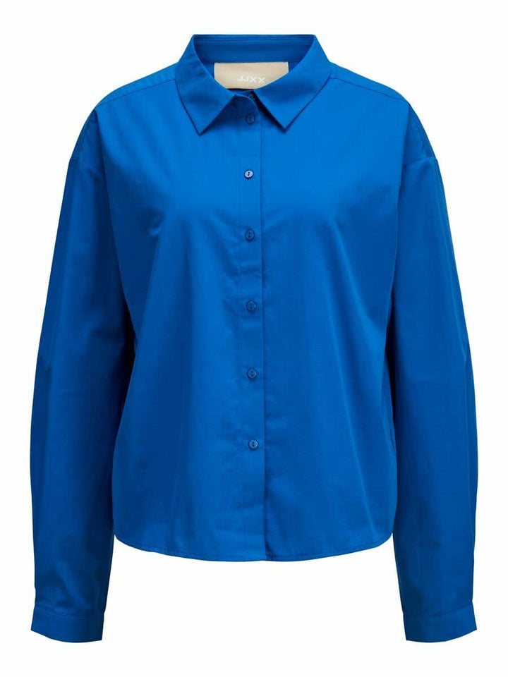 Damen Jxmission Ls Relax Shirt Noos Bluse, Blue Iolite