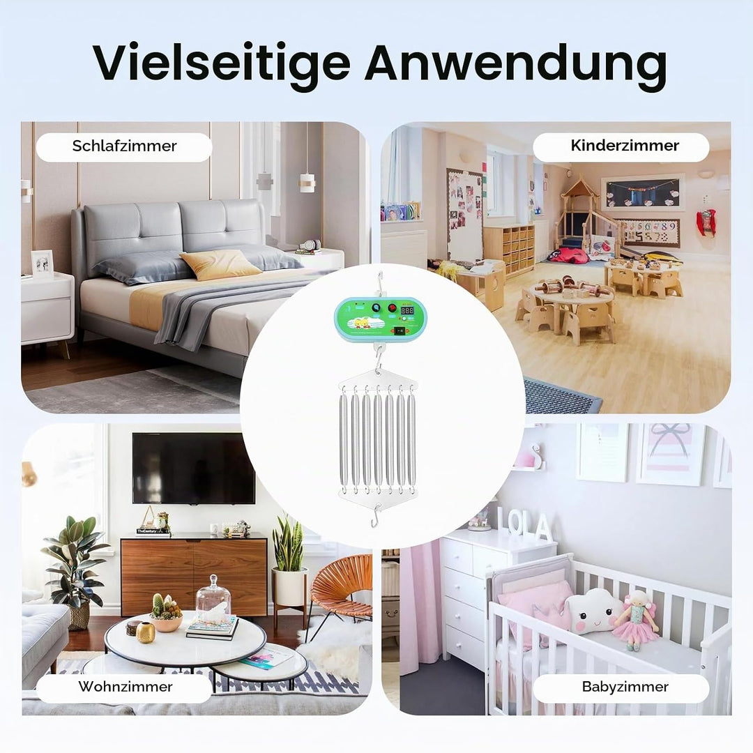 Elektrische Babyschaukel Controller, Federwiege Baby mit Einstellbar Timer, bis 20 kg, Einstellbare