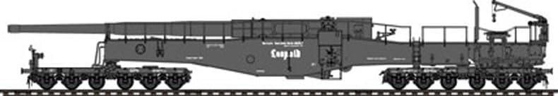 Hobby Boss 82903 Modellbausatz German 280mm K5(E) Railway Gun Leopold