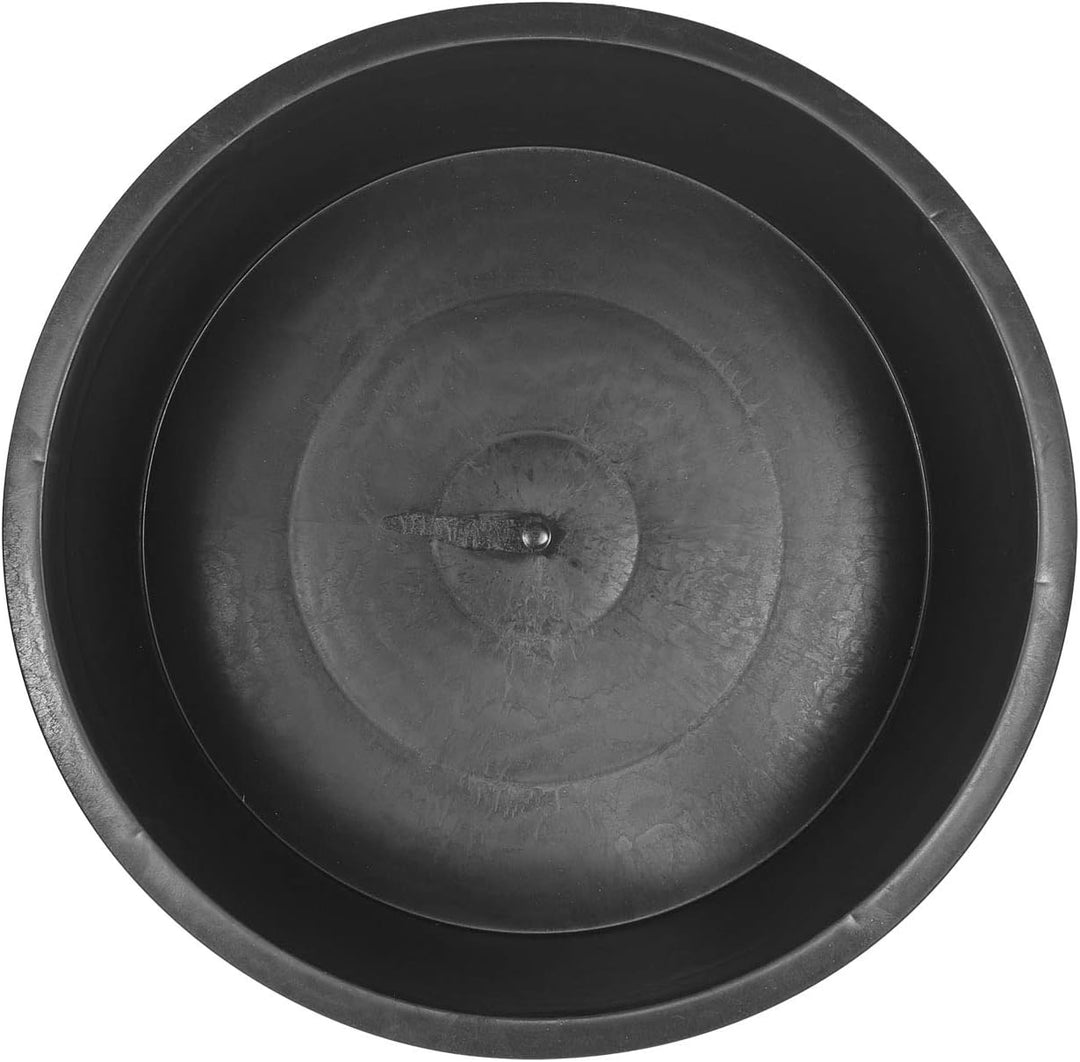 CLGarden Springbrunnenbecken Set mit ø 88cm GFK Deckel 150 Liter PE Becken für Springbrunnen Quellst