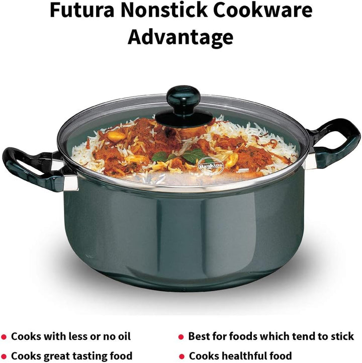 Hawkins Futura Non-Stick Stewpot with Glass Lid, 5 Litres
