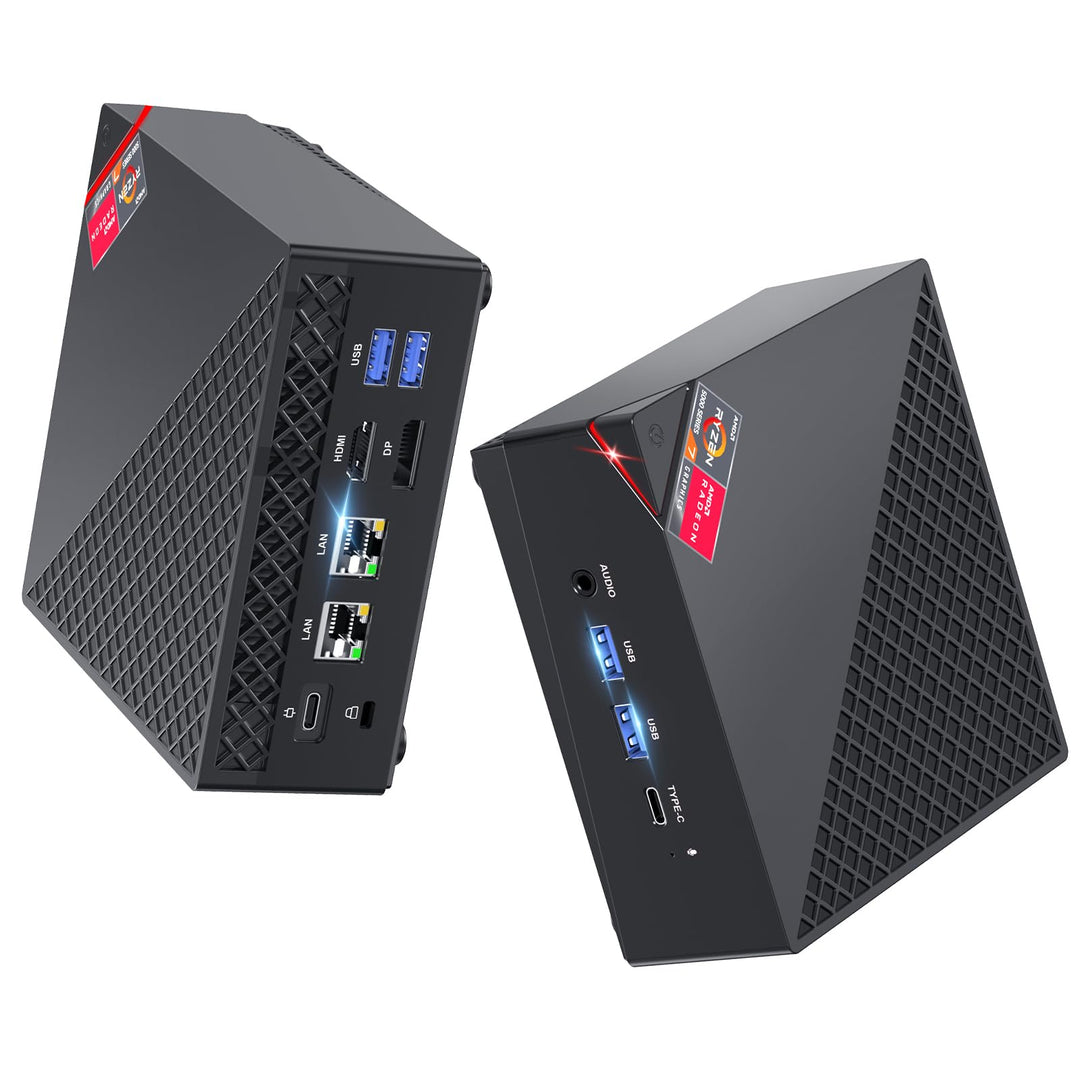 ACEMAGICIAN AM06 Pro Mini PC, AMD Ryzen 7 5800U (8C/16T, bis zu 4.4Ghz),32GB DDR4 512GB M.2 SSD Mini