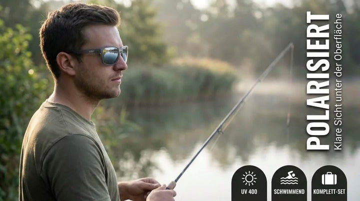 Zite Fishing Polarisationsbrille | Culo | Polbrille Angeln verspiegelt, UV400 & Schwimmfähig | Ultra